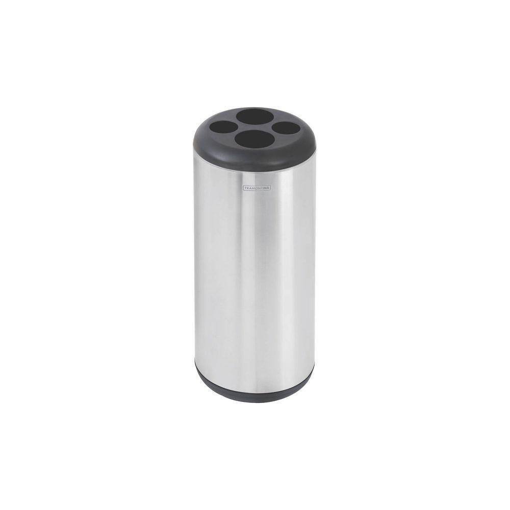 Lixeira Inox Tramontina Porta Copos Scotch Brite Base E Aro Em Polipropileno 31 L Tramontina