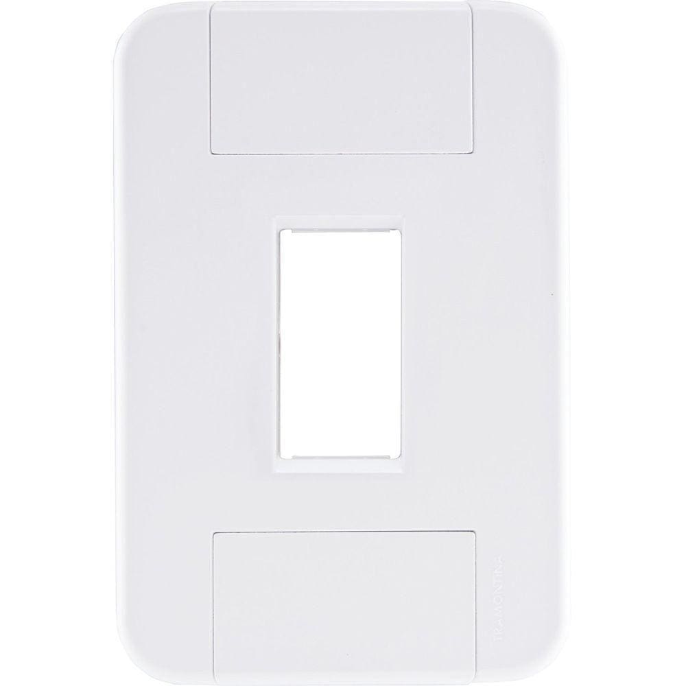 Placa 1 Posto Vertical 4x2 Tramontina Tablet Branca Tramontina