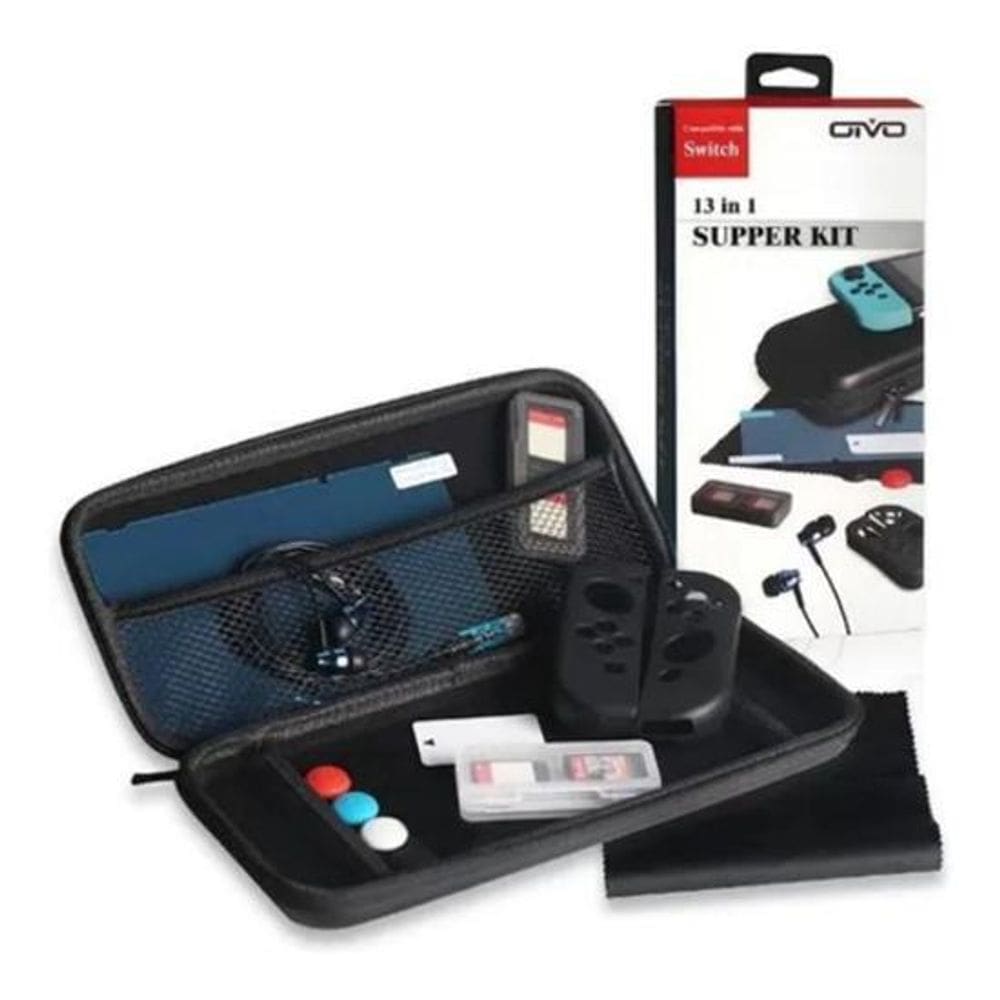 Kit Nintendo Switch 13 in 1 Capa Pelicula Headset