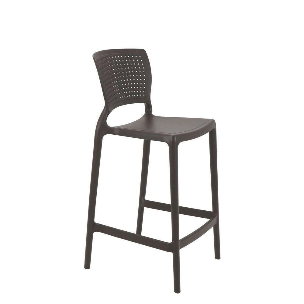 Cadeira Tramontina Safira Alta Residência Marrom Em Polipropileno E Fibra De Vidro Tramontina