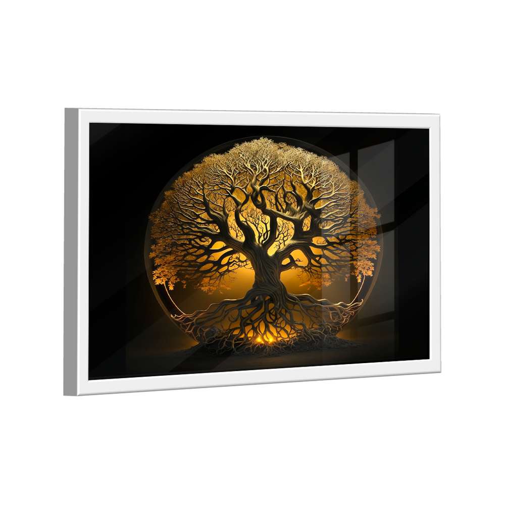 Quadro Árvore Raízes Gold -- BR ARTES