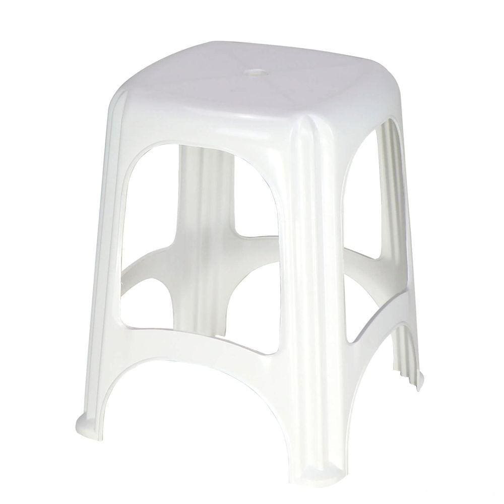 Banqueta Tramontina Niterói Em Polipropileno Branco Tramontina