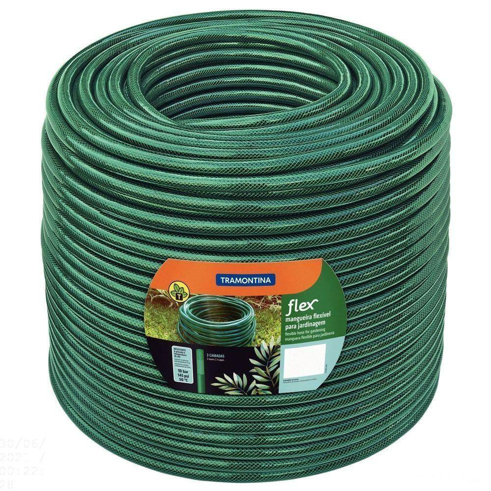 Mangueira Flex Tramontina Verde Em Pvc 3 Camadas 300 M Tramontina