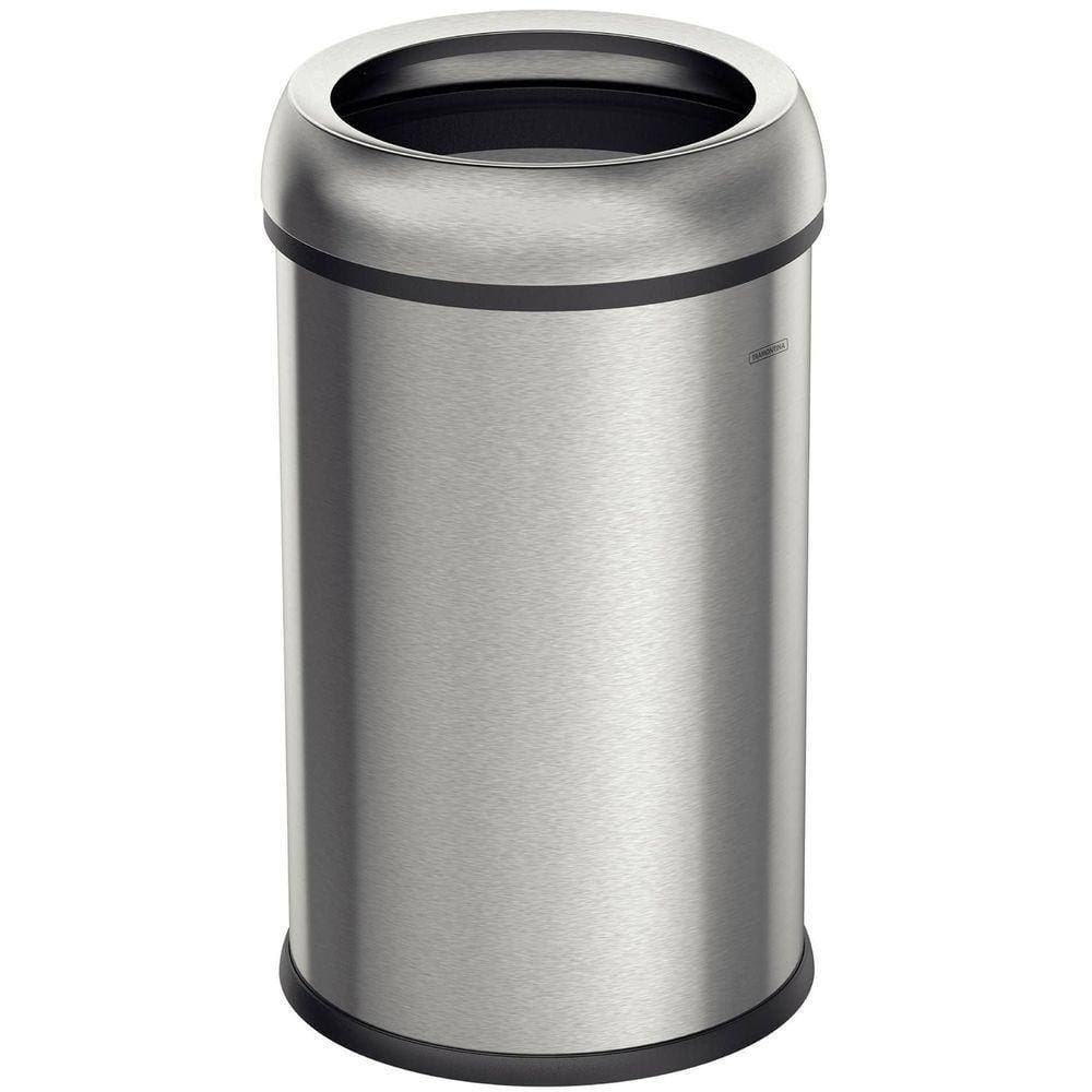 Lixeira Tramontina Friuli Em Aço Inox Com Acabamento Escovado 65 L Sem Tampa Tramontina