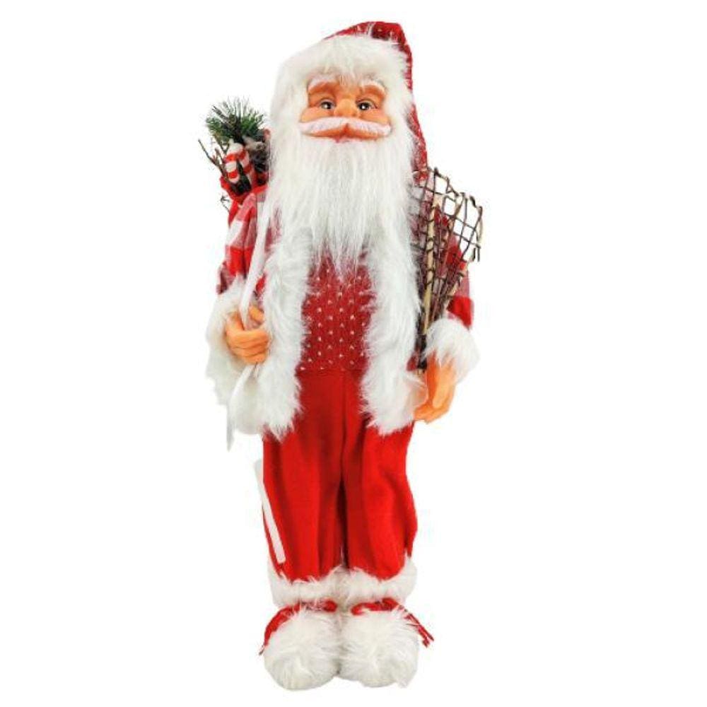 Papai Noel Vermelho Decorativo 55cm - Inigual Decor