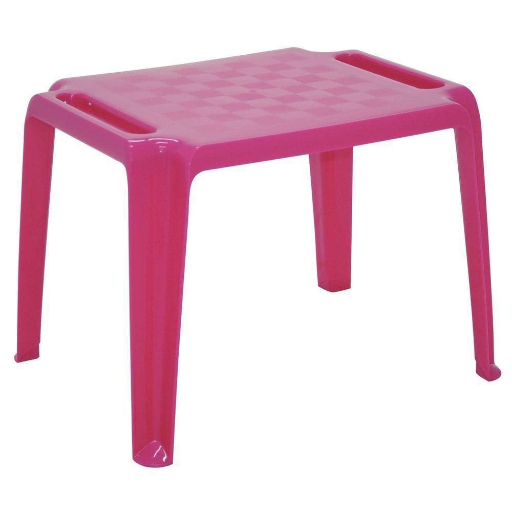 Mesa Tramontina Infantil Dona Chica Em Polipropileno Rosa