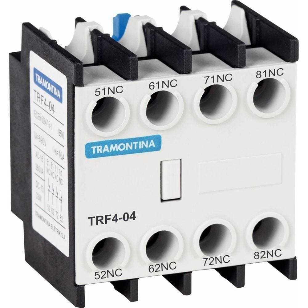 Contato Auxiliar Frontal Para Contator Tramontina Trf4-04 4nf Tramontina
