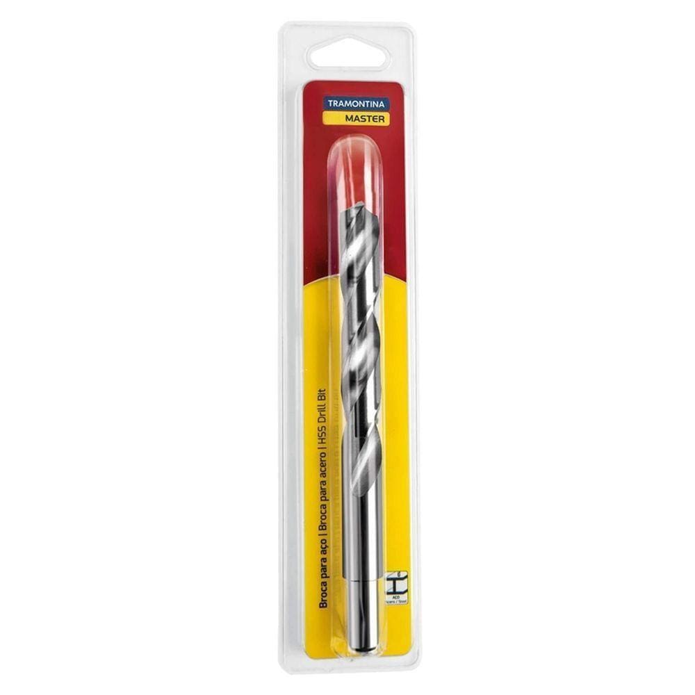 Broca Para Aço 16.5x184 Mm Tramontina Em Aço Rápido Hss Din 338 Tramontina