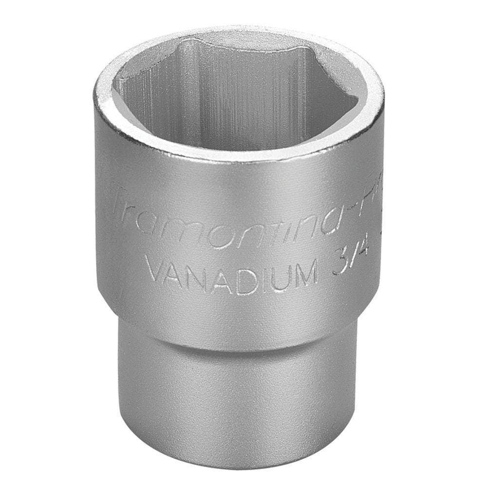 Soquete Sextavado Em Aço Cromo Vanádio 32 Mm - Encaixe 3/4&quot; Tramontina