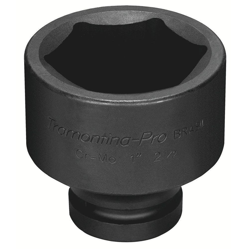 Soquete De Impacto Sextavado Em Aço Cromo Molibdênio 2.3/16” - Encaixe 1`` Tramontina Pro Tramontina