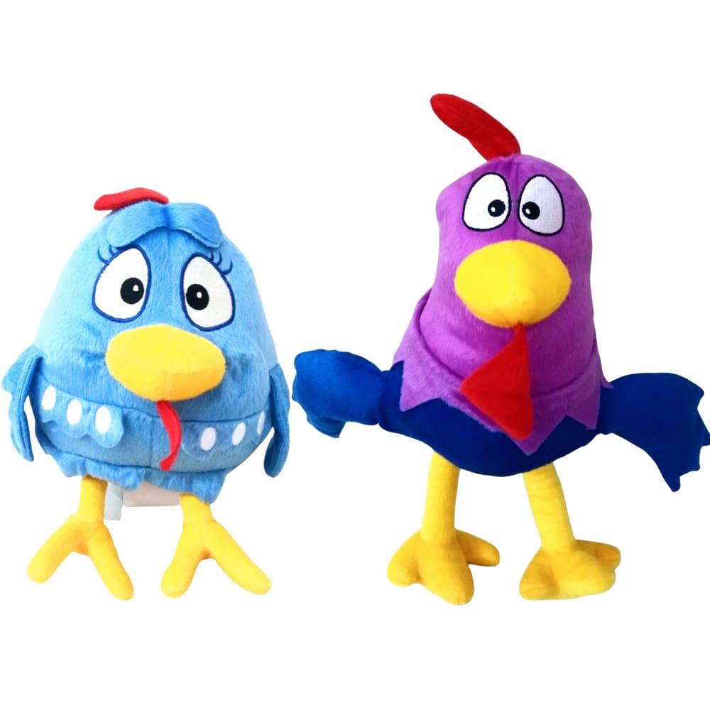 Pelúcias Galinha Pintadinha e Galo Carijó - 02 Personagens