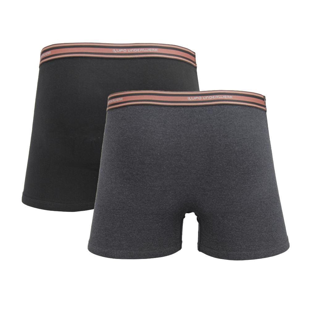Kit 2 Cuecas Boxer Lupo Algodão Com Elastano