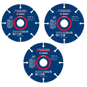 Disco de Serra Expert 125 MM Multi Material Carbide Multi Whell 3 Unidades BOSCH