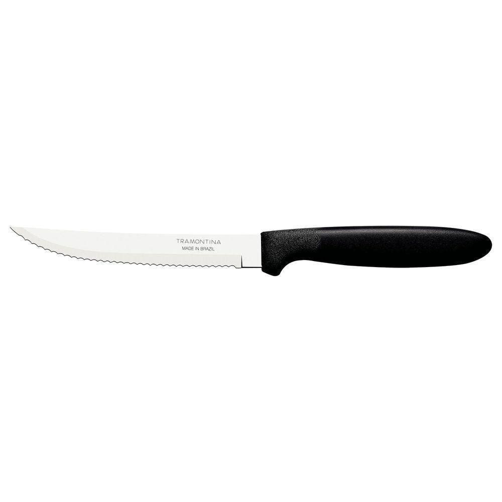 Faca Para Churrasco Ipanema Com Lâmina Em Aço Inox E Cabo De Polipropileno Preto 5\"