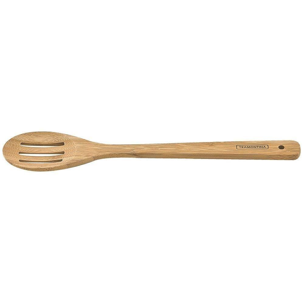 Colher Com Passador Tramontina Utilínea Em Bambu Natural Tramontina
