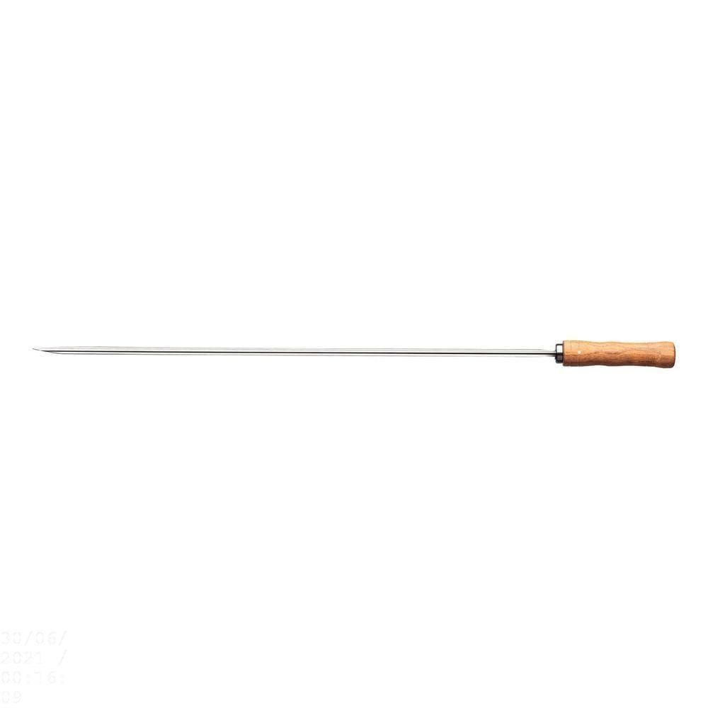 Espeto Para Churrasco Tramontina Com Lâmina Em Aço Inox E Cabo De Madeira 95 Cm Tramontina