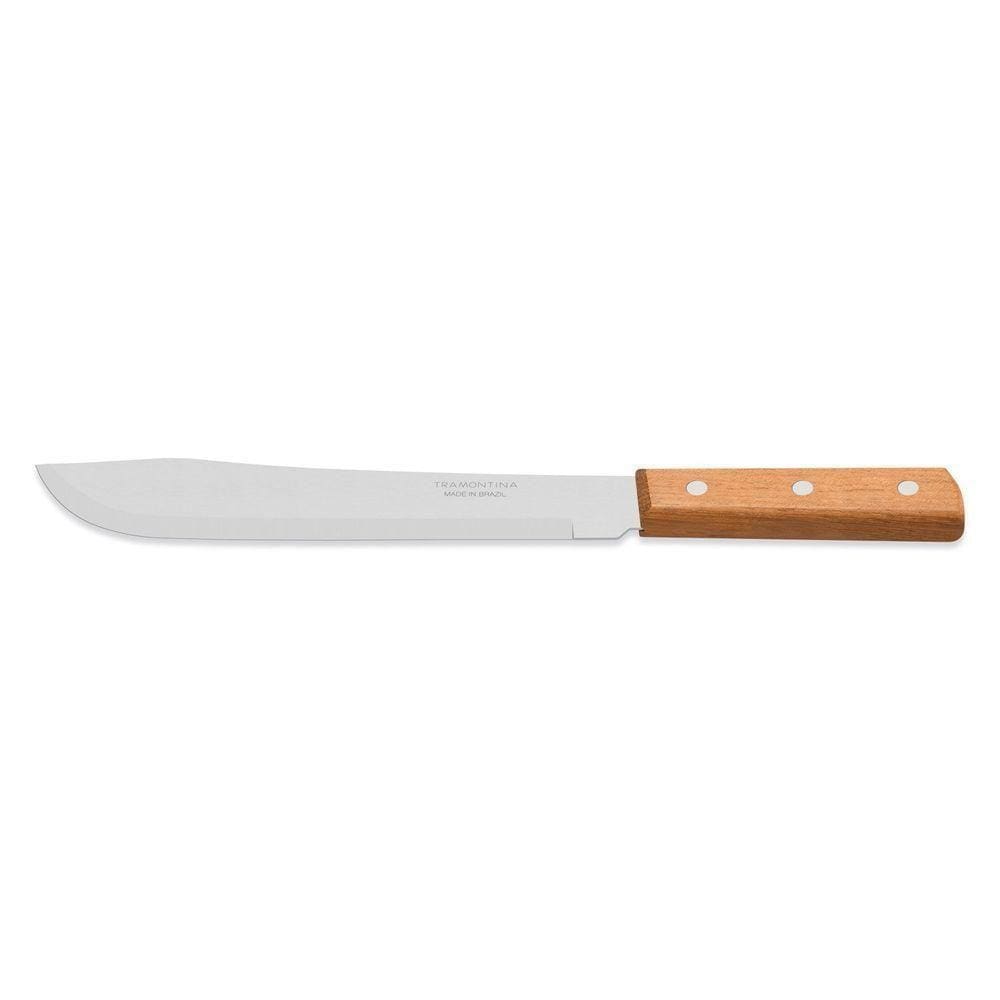 Faca Para Cozinha Tramontina Dynamic Com Lâmina De Aço Inox E Cabo De Madeira Natural 7\" Tramontina