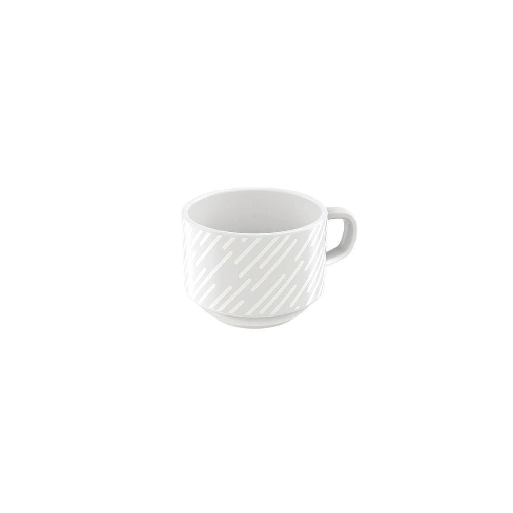 Xícara Chá Tramontina Marie Em Porcelana Decorada 240 Ml Tramontina