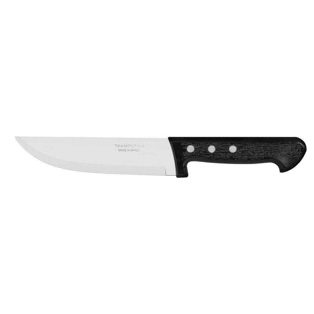Faca Para Cozinha Plenus Com Lâmina Em Aço Inox E Cabo De Polipropileno Preto 6"