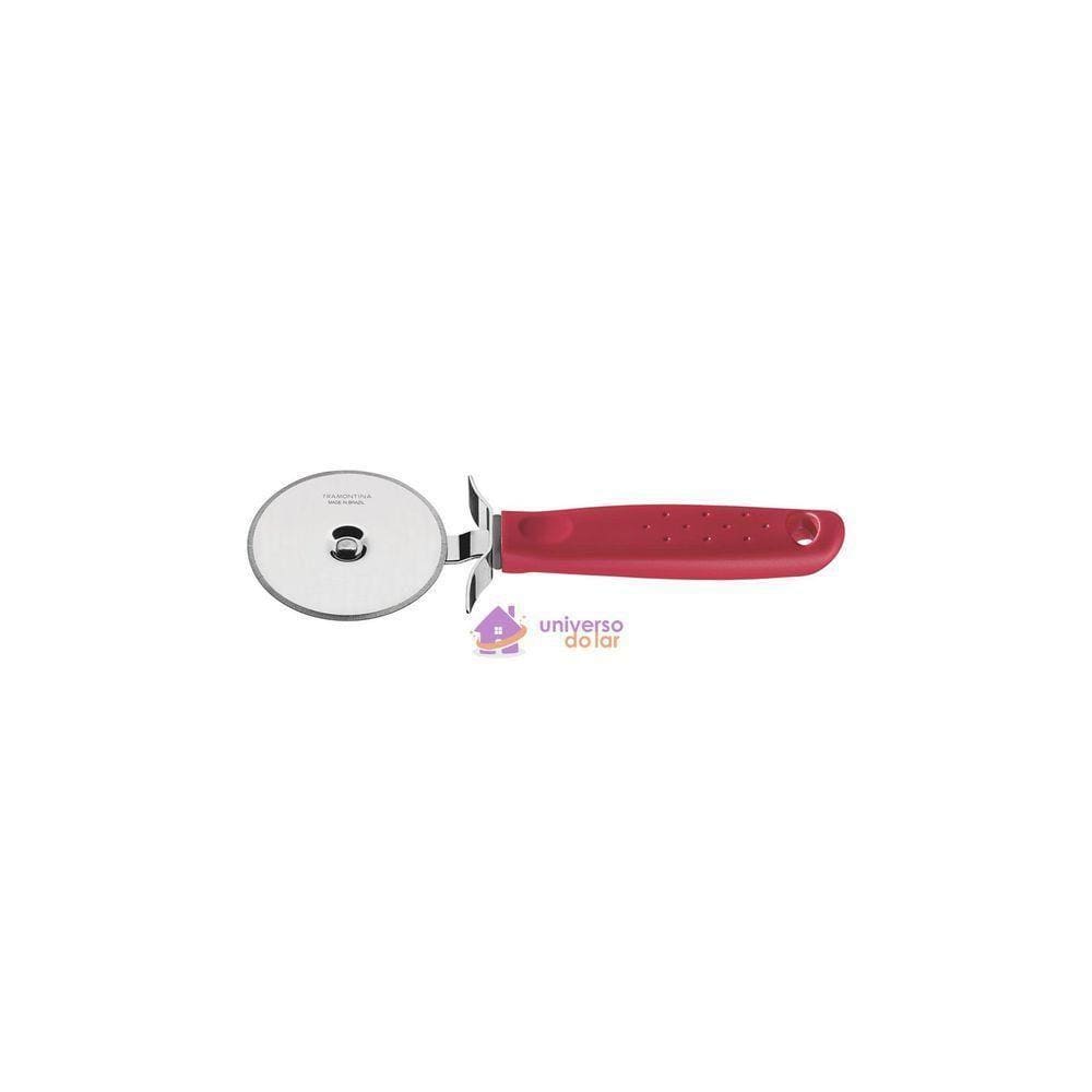Cortador Para Pizza Tramontina Utilitá Em Aço Inox Com Cabo De Polipropileno Vermelho Tramontina