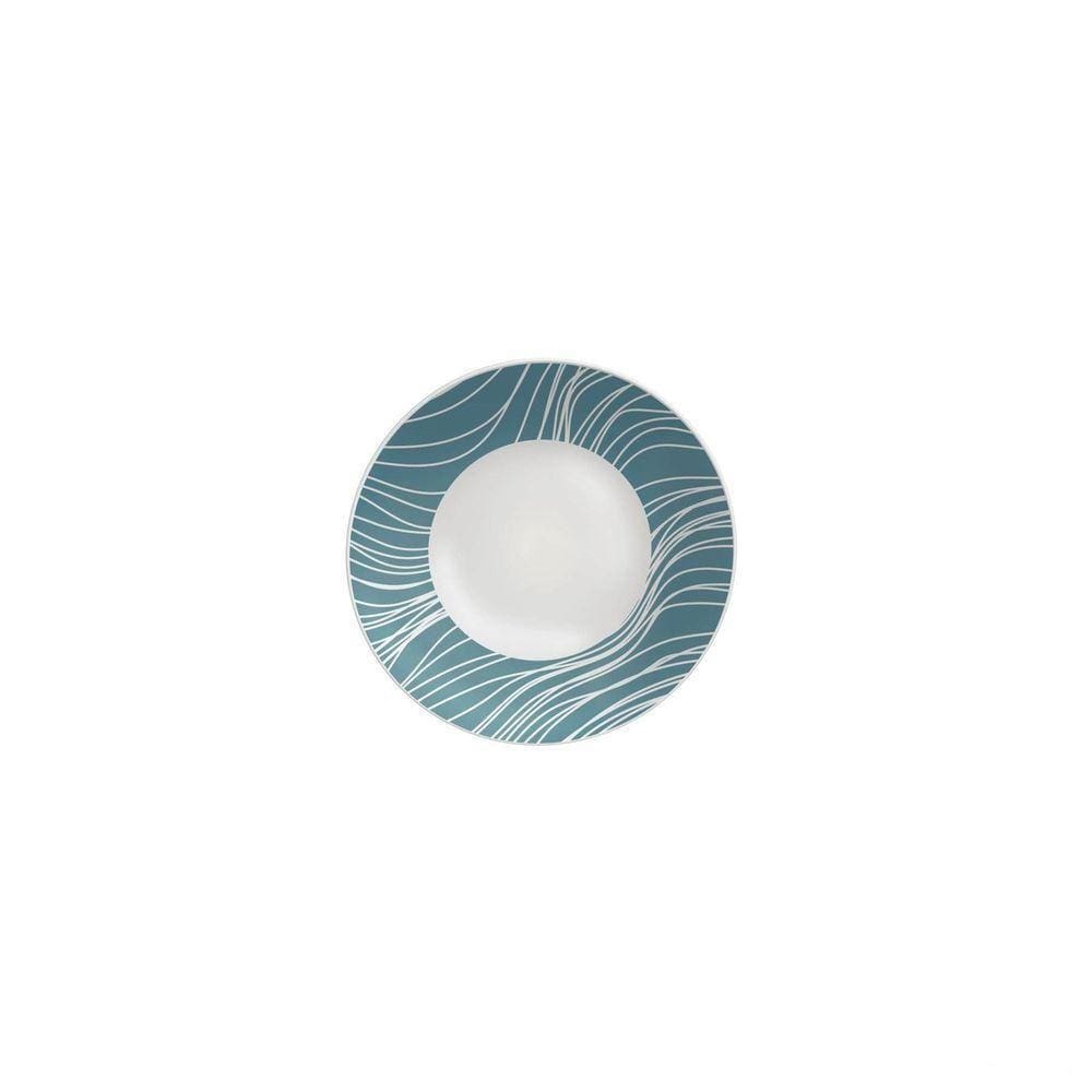 Prato Sobremesa Tramontina Clarice Em Porcelana Decorada 19 Cm Tramontina