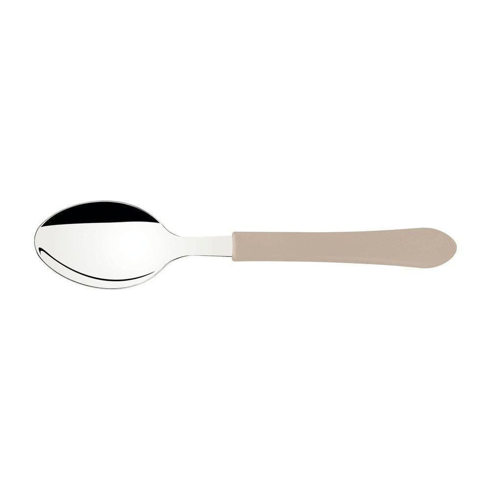 Colher De Mesa Tramontina Leme Com Lâmina Em Aço Inox E Cabo De Polipropileno Cinza Tramontina