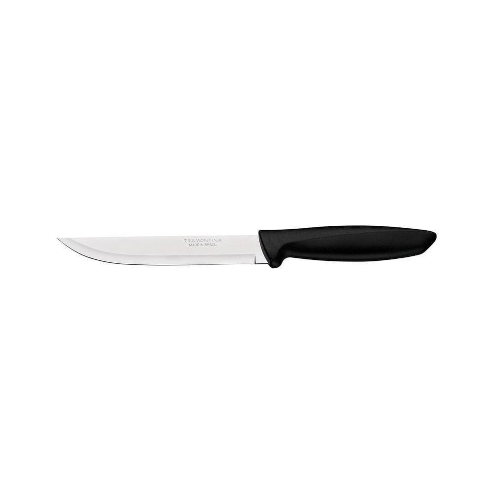Faca Para Cozinha Plenus Com Lâmina Em Aço Inox E Cabo De Polipropileno Preto 6"