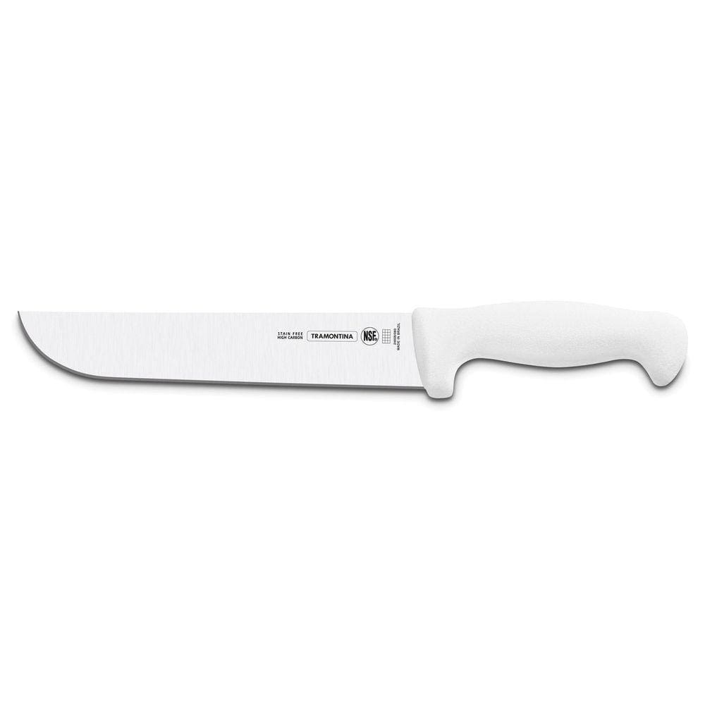 Faca Para Carne 8” Profissional Tramontina Branca Ponta Arredondada Tramontina