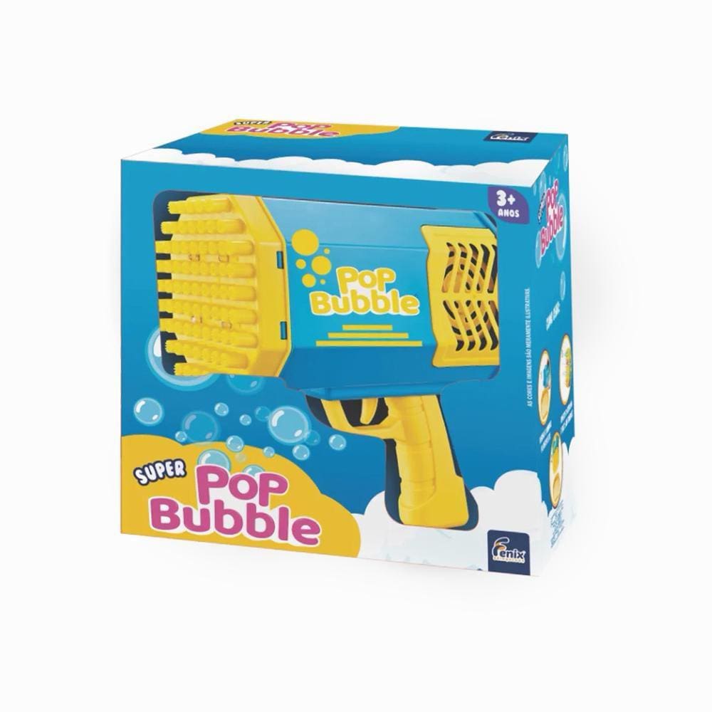 Lançador De Bolhas Super Pop Bubble Fenix