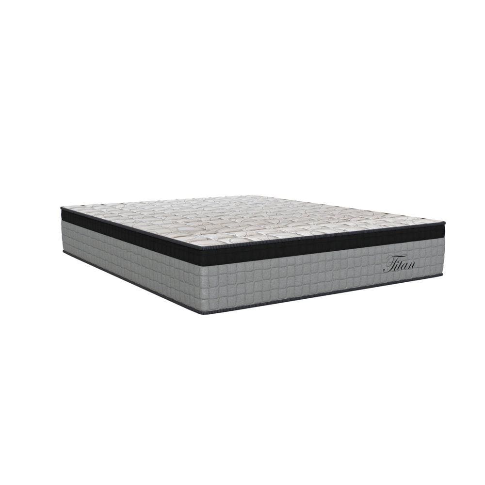 Colchão Casal Molas Molas ensacadas Ensacadas Titan Orthoflex 30x138x188cm Cinza/Preto