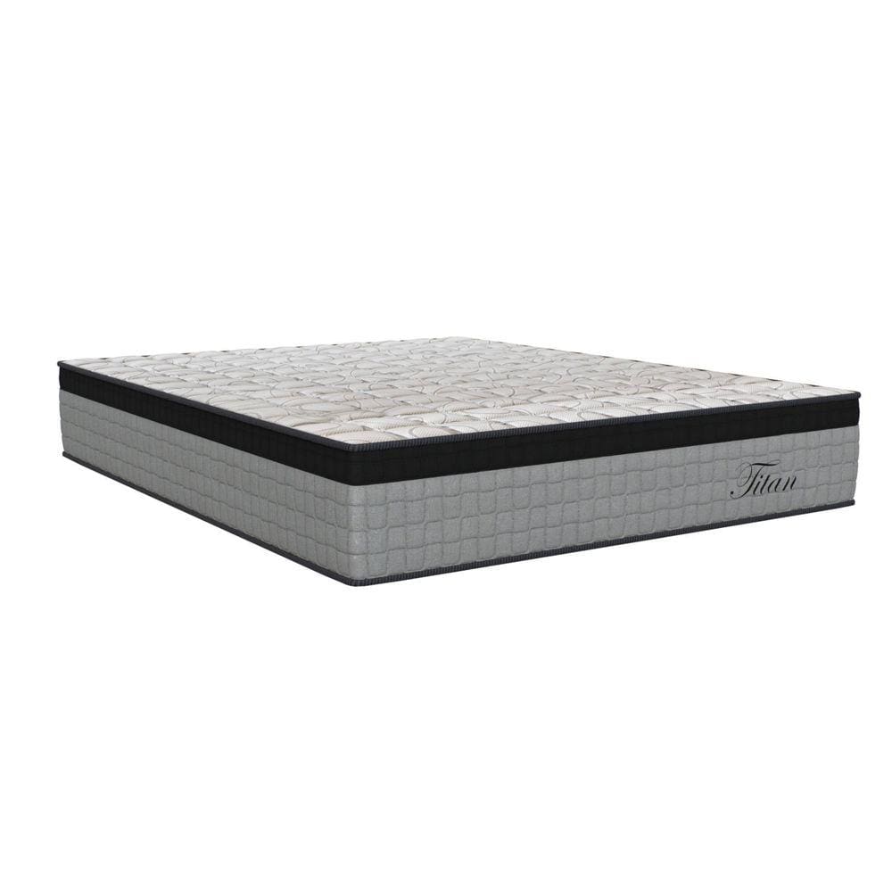 Colchão King Size Molas Molas ensacadas Ensacadas Titan Orthoflex 30x193x203cm Cinza/Preto