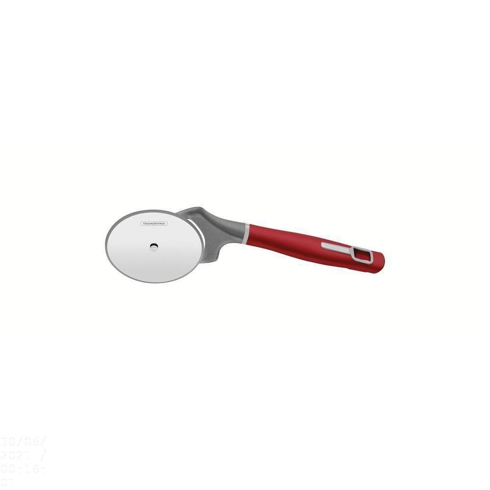 Cortador Para Pizza Verano Com Lâmina De Aço Inox E Cabo De Polipropileno Vermelho