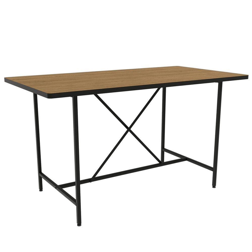 Mesa Sala De Jantar Industrial De Madeira