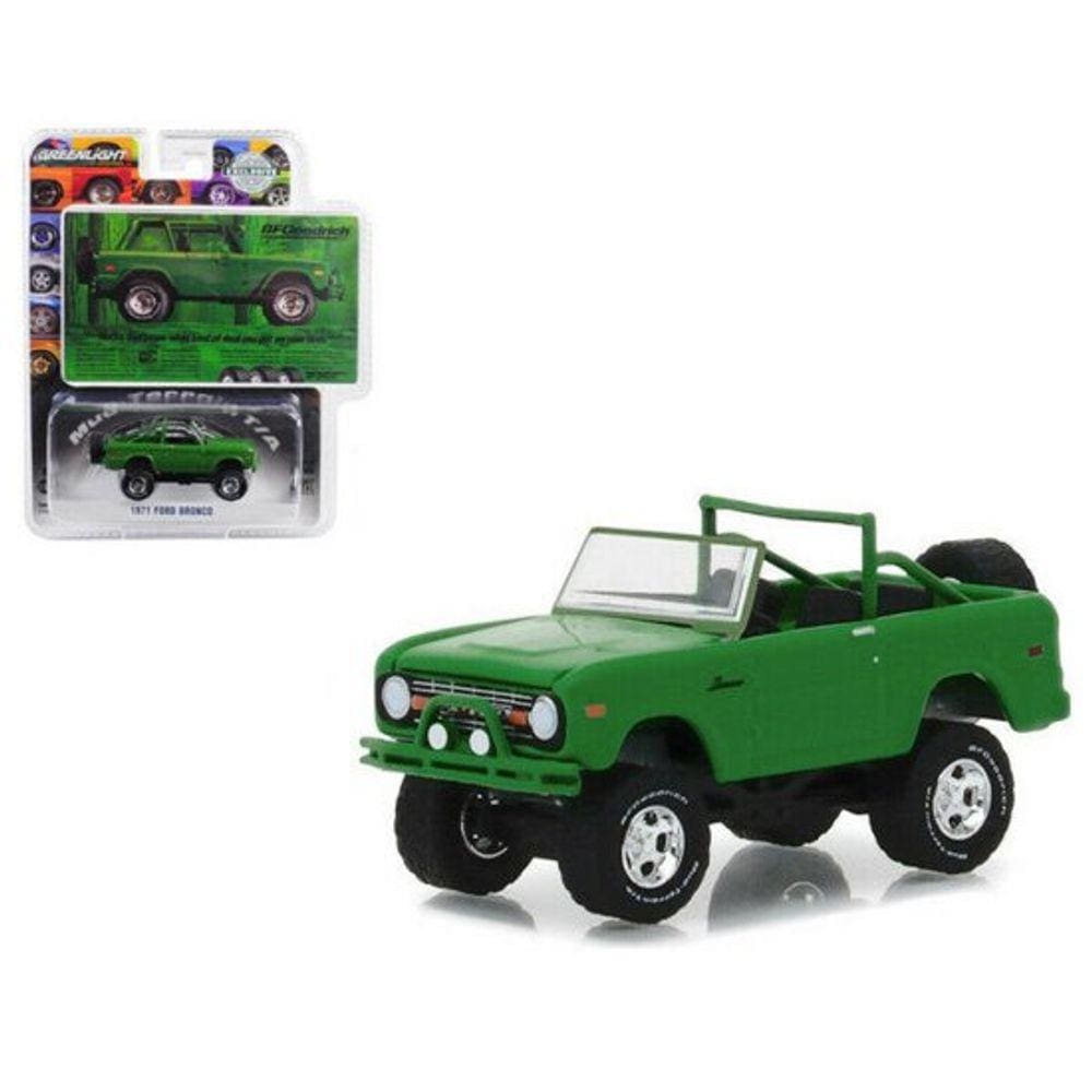 Miniatura Jeep Ford Bronco BFgoodrich 1971 Greenlight 1/64