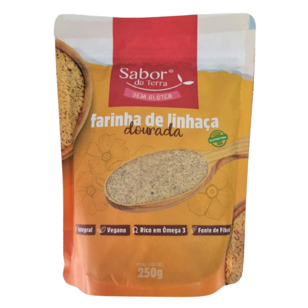 Farinha de Linhaça Dourada Micronizada Sabor da Terra 250g