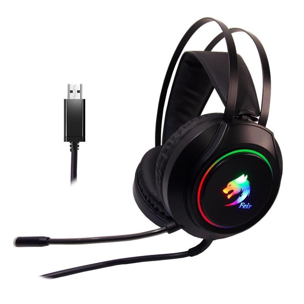 Headset Gamer Usb 7.1 Led Rgb, Play 4, Pc Notebook -Fr-V1