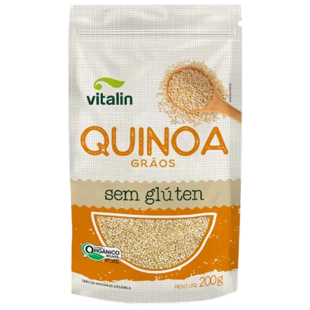 Quinoa em Grãos Orgânica Sem Glúten Vitalin 200g