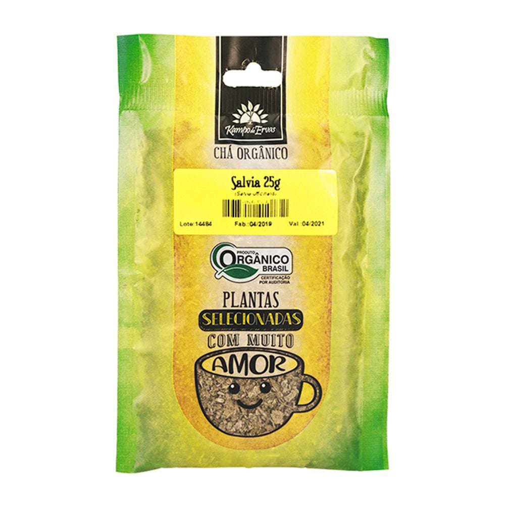 Kit 3X: Chá de Sálvia Orgânico Kampo de Ervas 25g