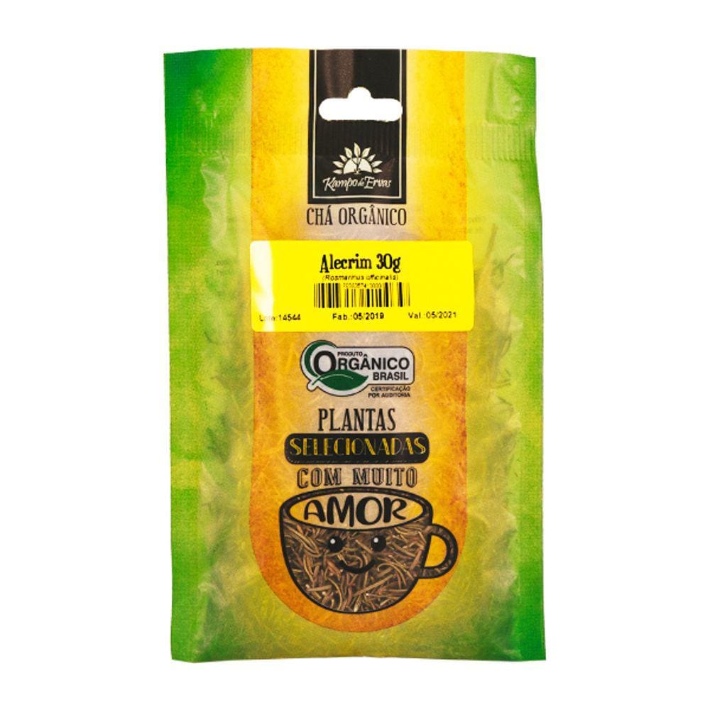 Kit 3X: Chá de Alecrim Orgânico Kampo de Ervas 30g