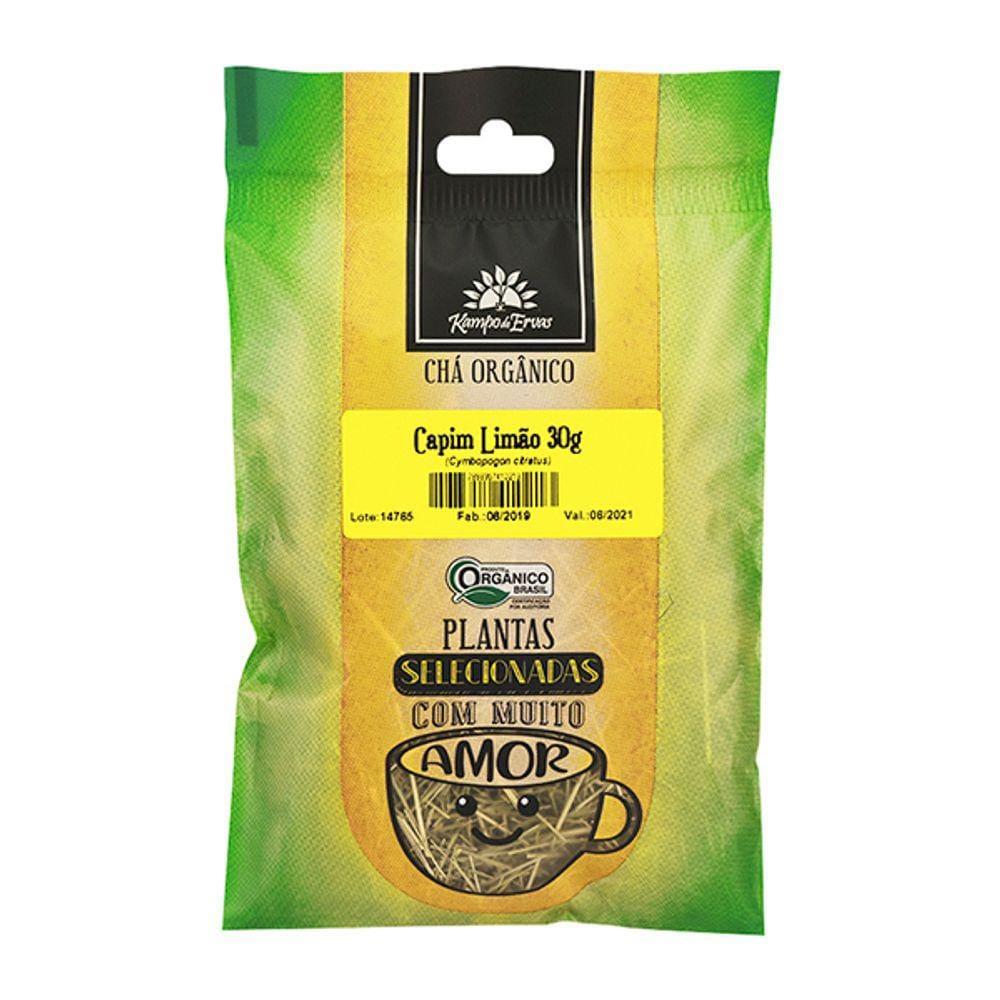 Kit 3X: Chá de Capim Limão Orgânico Kampo de Ervas 30g