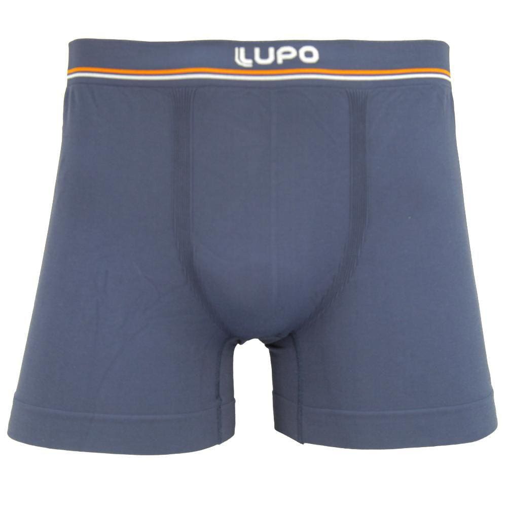 Cueca Boxer Lupo Microfibra Sem Costura Azul Escuro