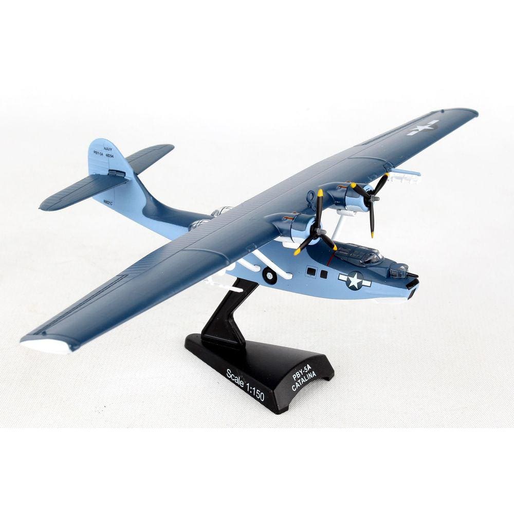 Miniatura Avião Daron Usn Pby5 Catalina Azul Escala 1/150