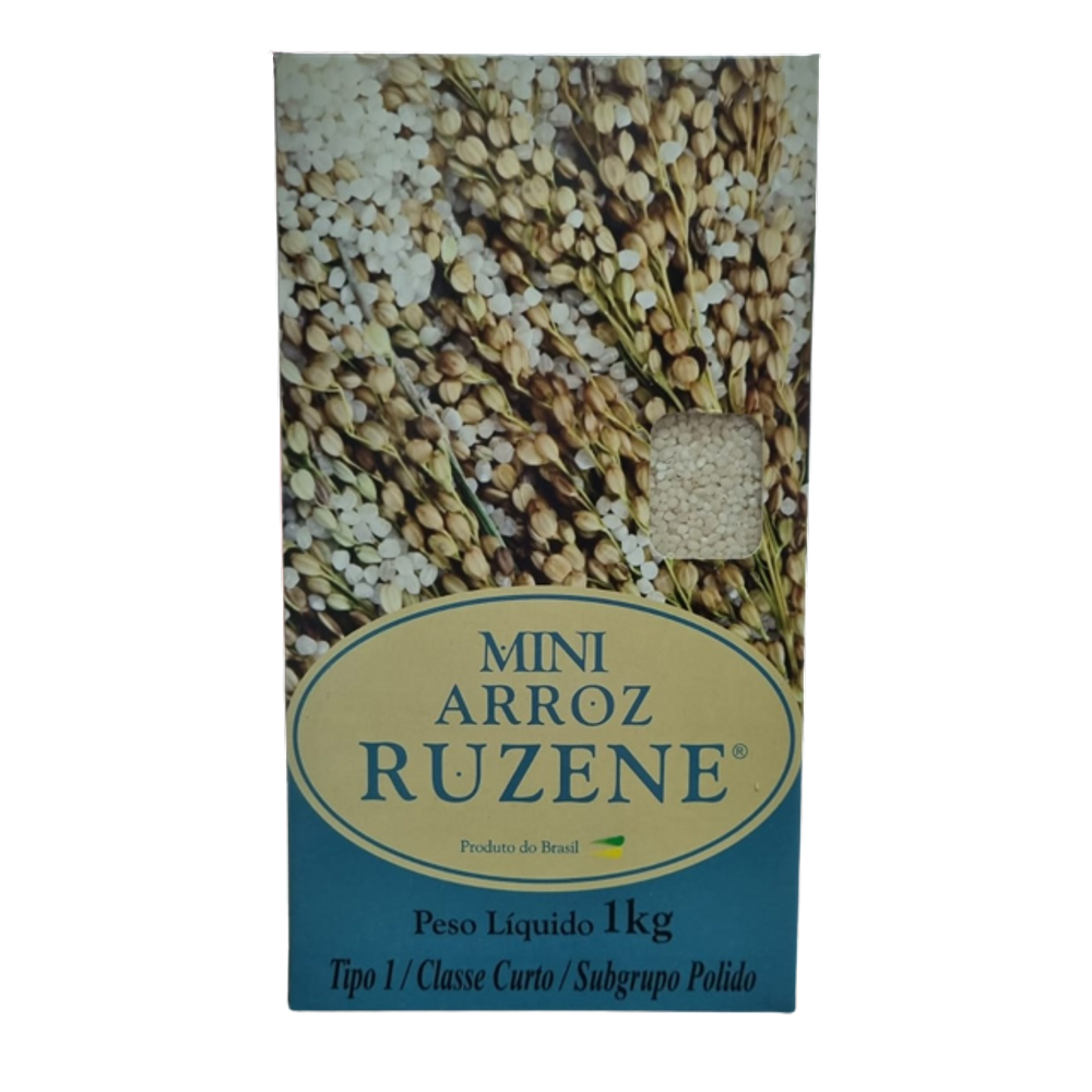 Mini Arroz Polido Curto Ruzene 1kg