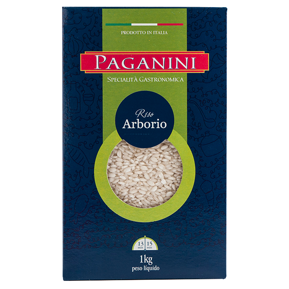 Kit 2x: Arroz Arbóreo Italiano Paganini 1kg