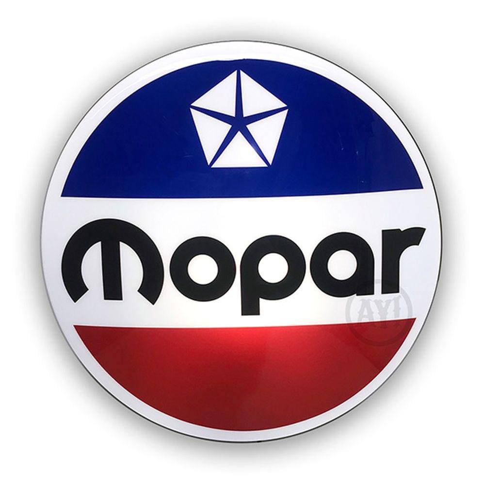 Luminoso de Parede MOPAR Decorativo Bar Garagem - Lâmpada LED Bivolt