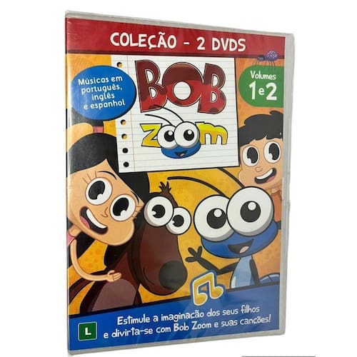 DVD Bob Zoom Vol. 1 e 2 | Lacrado | Educativo | Extra