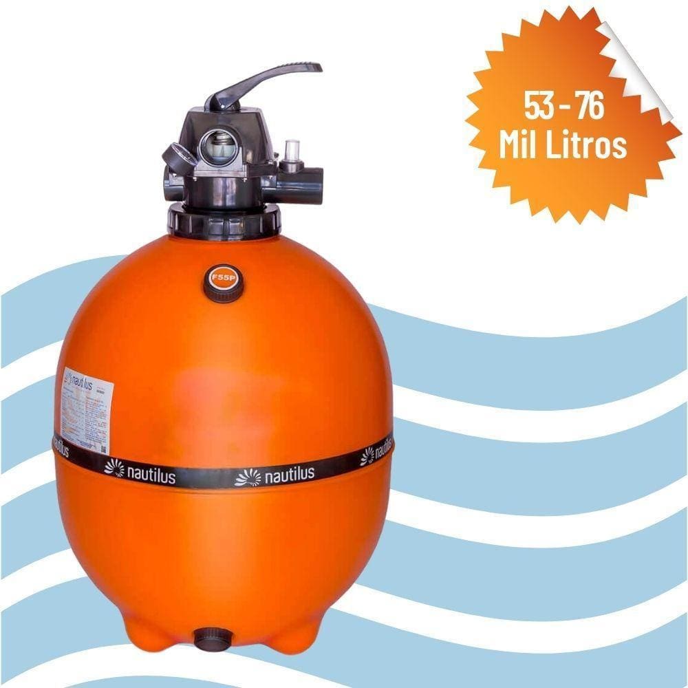 Filtro Para Limpeza De Piscina De 53-76 Mil L F550P Nautilus
