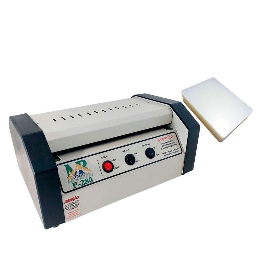 Kit Plastificadora P280 Até Oficio E Polaseal A4 100un 110v