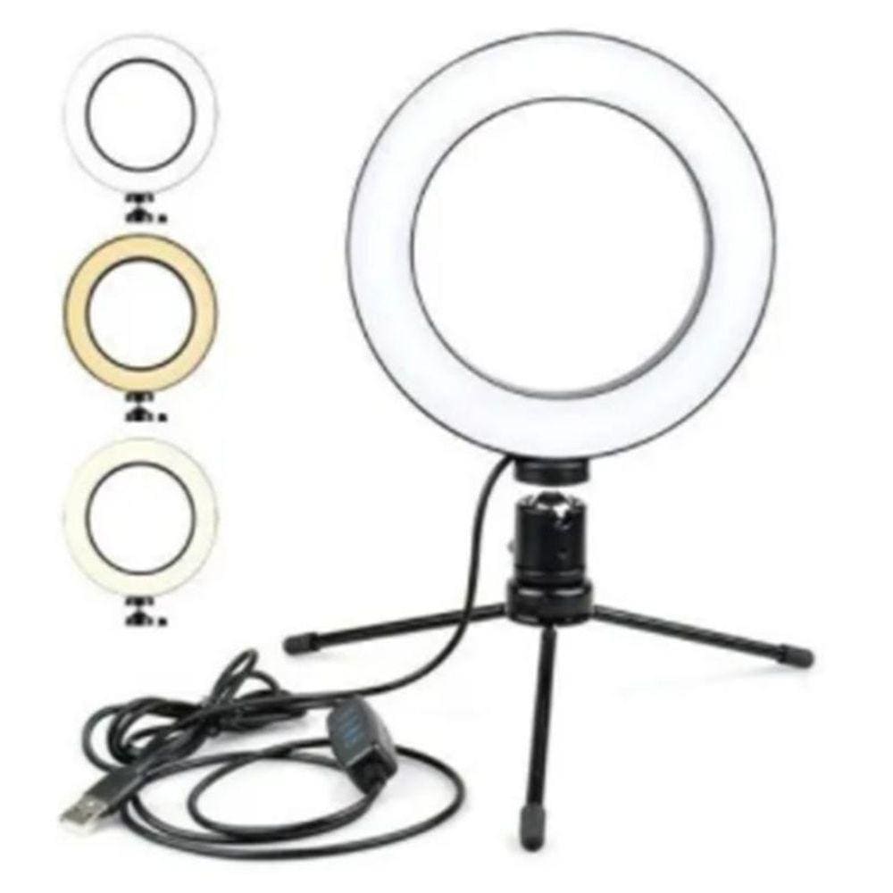 Iluminador De Led Ring Light 6 Polegadas