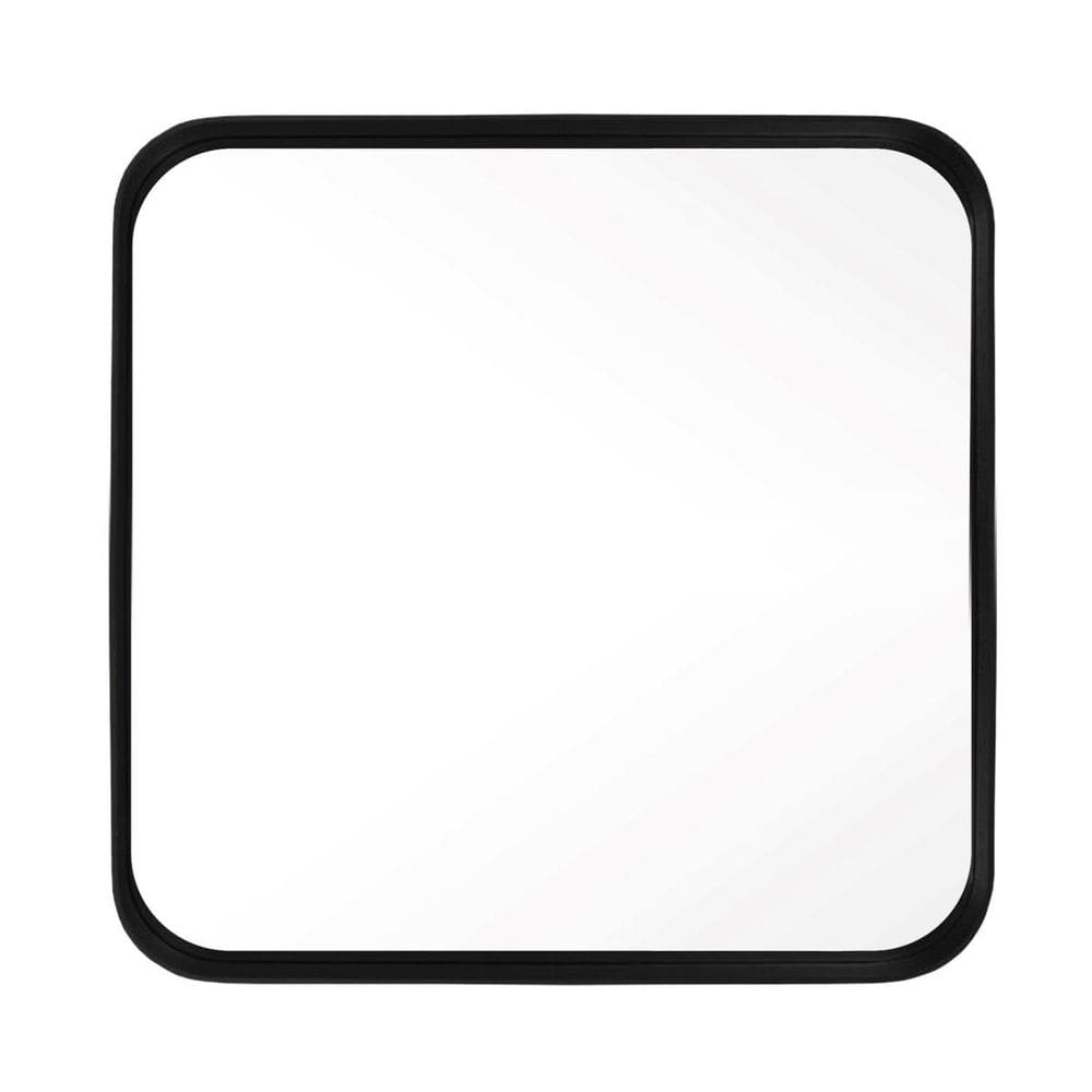 Espelho Decorativo Urban Preto 50X50Cm Quadrado Cantos